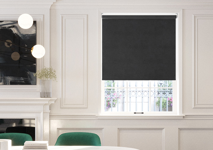 Ajanta (Blackout), Raven - Motorised Roller Blind - Image 3